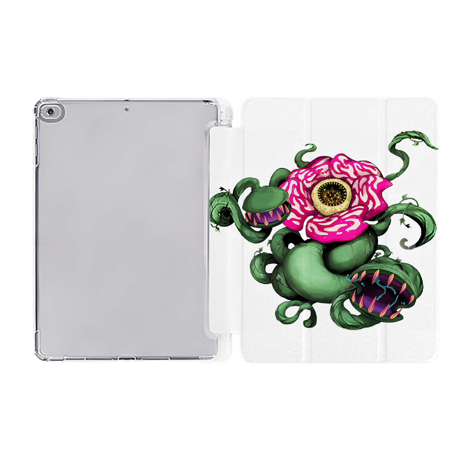 （画像用） 遊☆戯☆王 Yu-Gi-Oh! IPad ケース ペン収納付き 三つ折りスタンド PUレザー×シリコン 対応機種9.5/10.5/10.9インチ
